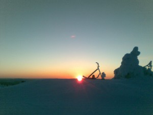 Ruka 5.1.2008 -20°C and 7m/s wind