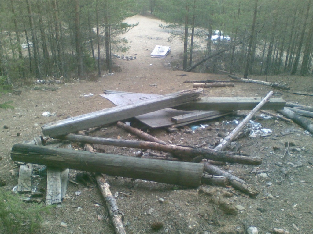 Launch tower demolished